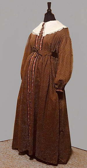 Brown Pregnant Housecoat
