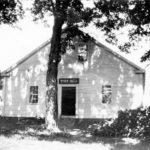 Mansfield's original Town Hall before it was relocated.
