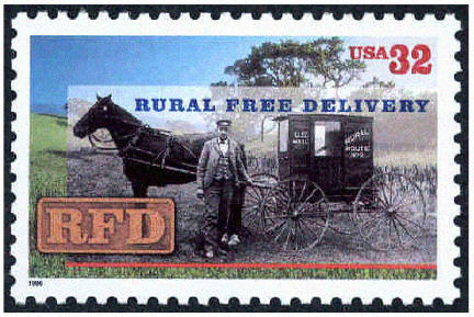 Rural Delivery Stamp 1996
