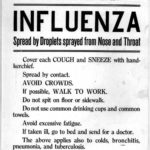 United States Public health service flyer, 1918 – Library of Congress, American Memory