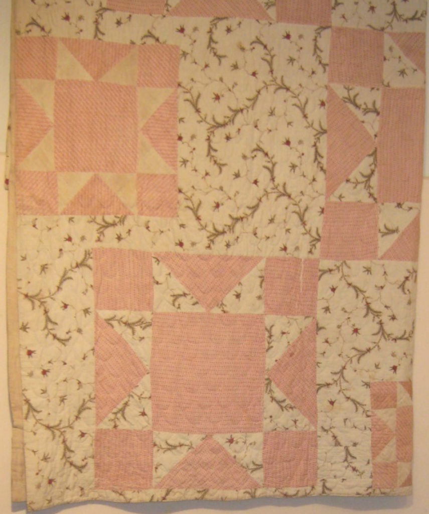 Detail of Polly Freeman’s quilt