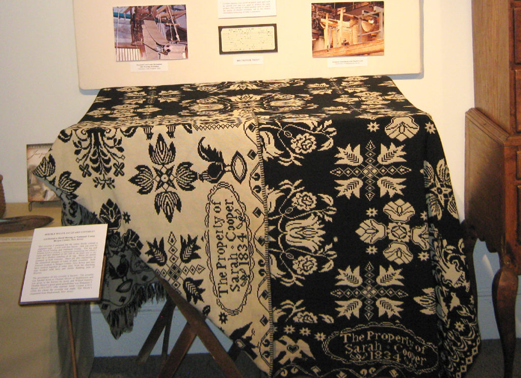 Double Weave Jacquard Coverlet