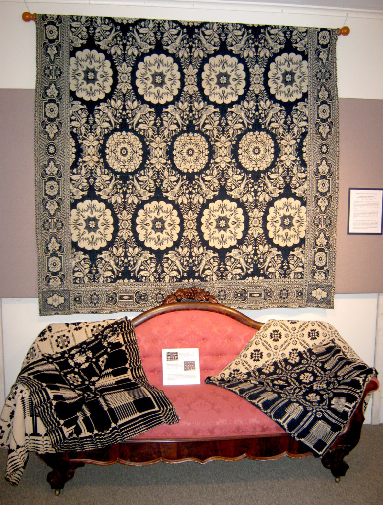 Double Weave Jacquard Coverlet