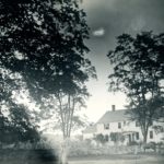 John Salter house, built c. 1754. It occupied the now vacant land between the Edwin Fitch house, built in 1836 (563 Storrs Road) and the Roswell Eaton house, built in 1797 (587 Storrs Road).